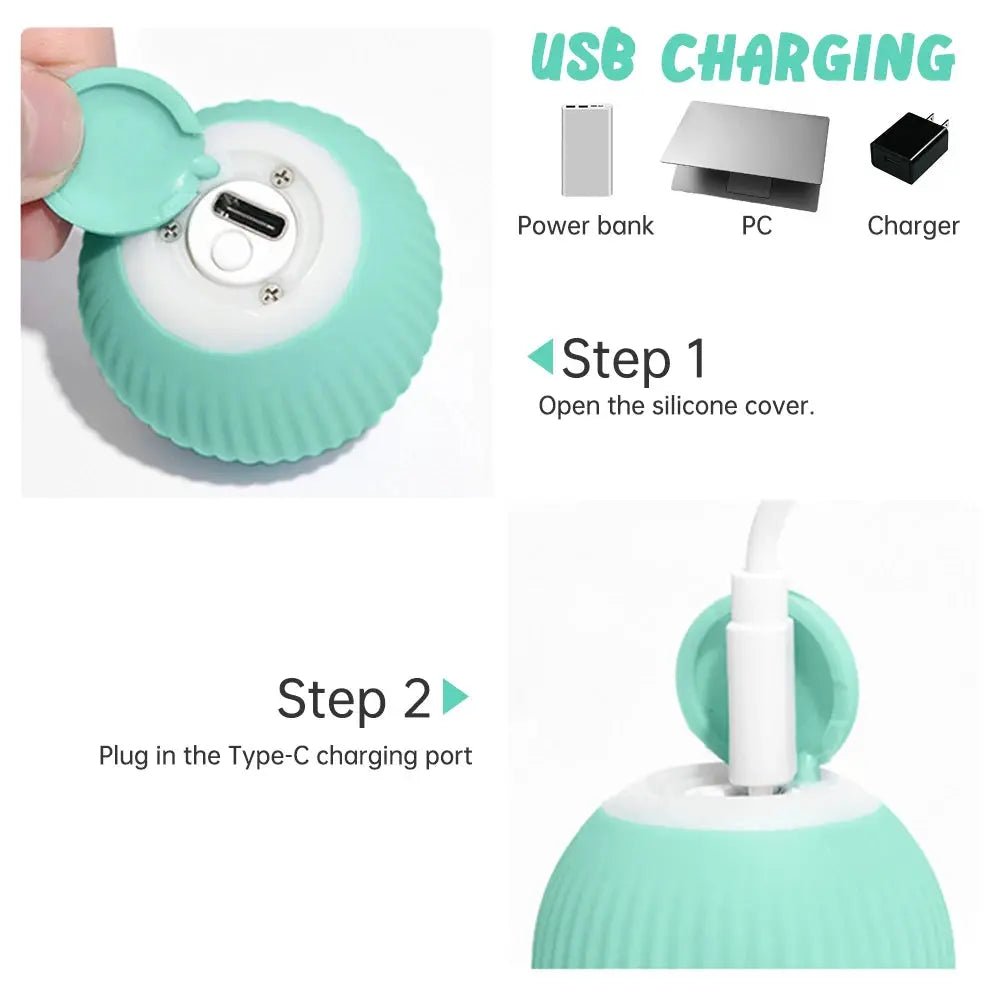Balle Intelligente Rechargeable pour Chat - ManiacPets