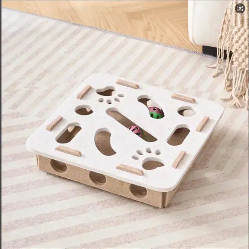 Jeu labyrinthe en feutre pour chat - ManiacPets