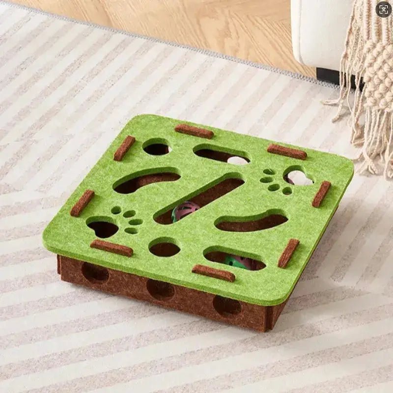 Jeu labyrinthe en feutre pour chat - ManiacPets