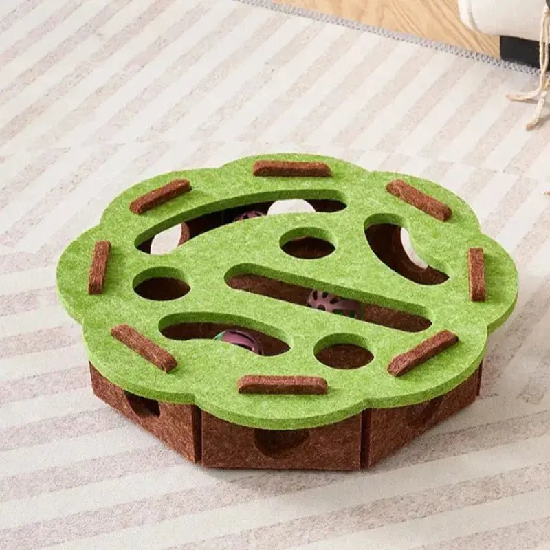Jeu labyrinthe en feutre pour chat - ManiacPets